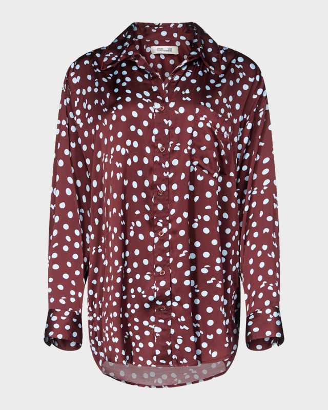 x Henry Zankov Mercer Oversized Dotted Blous